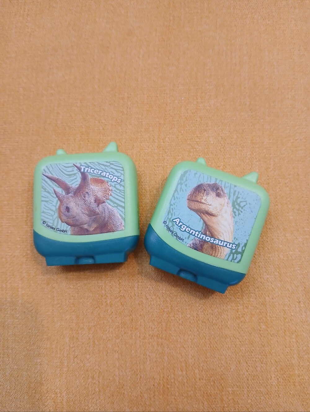 Tonies Pocket Characters Argentinosarus Triceratops Audio Kids Dinosaur lot of 2